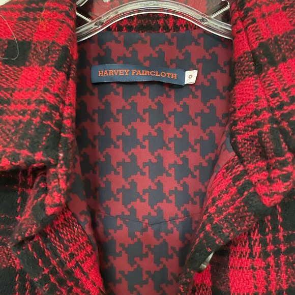 Gorgeous Harvey Faircloth plaid shirt Jacket with pockets - Picture 3 of 15